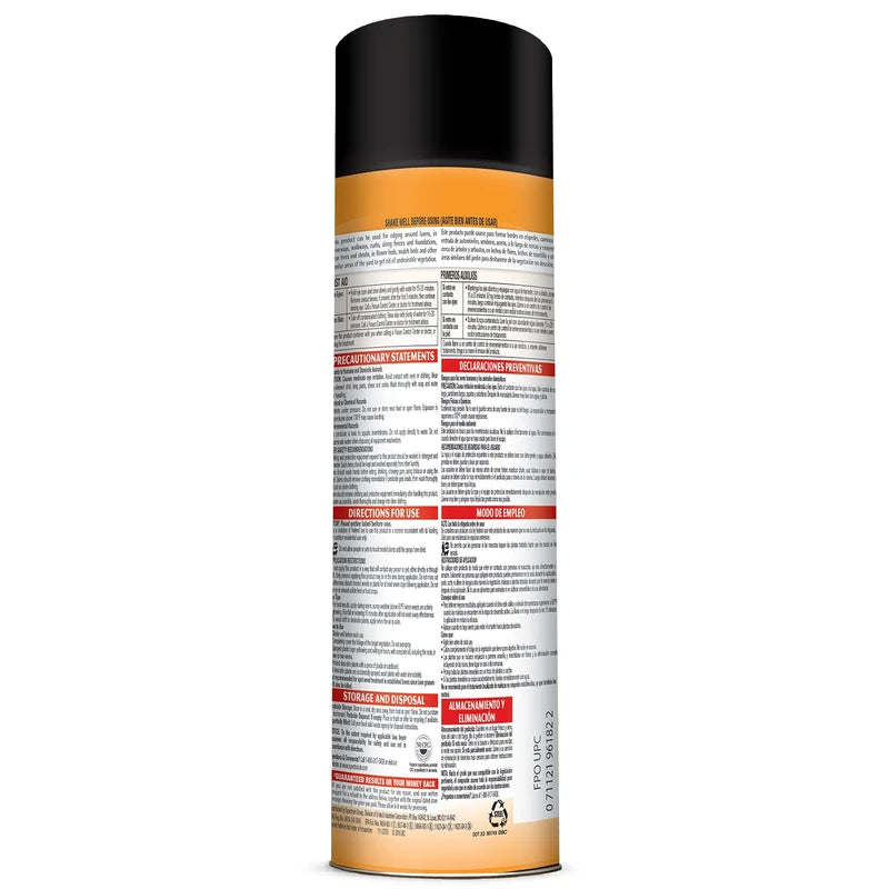 Spectracide Weed And Grass Foaming Edger 17 Ounces, Aerosol, For Edging Along Yards - pack of 12