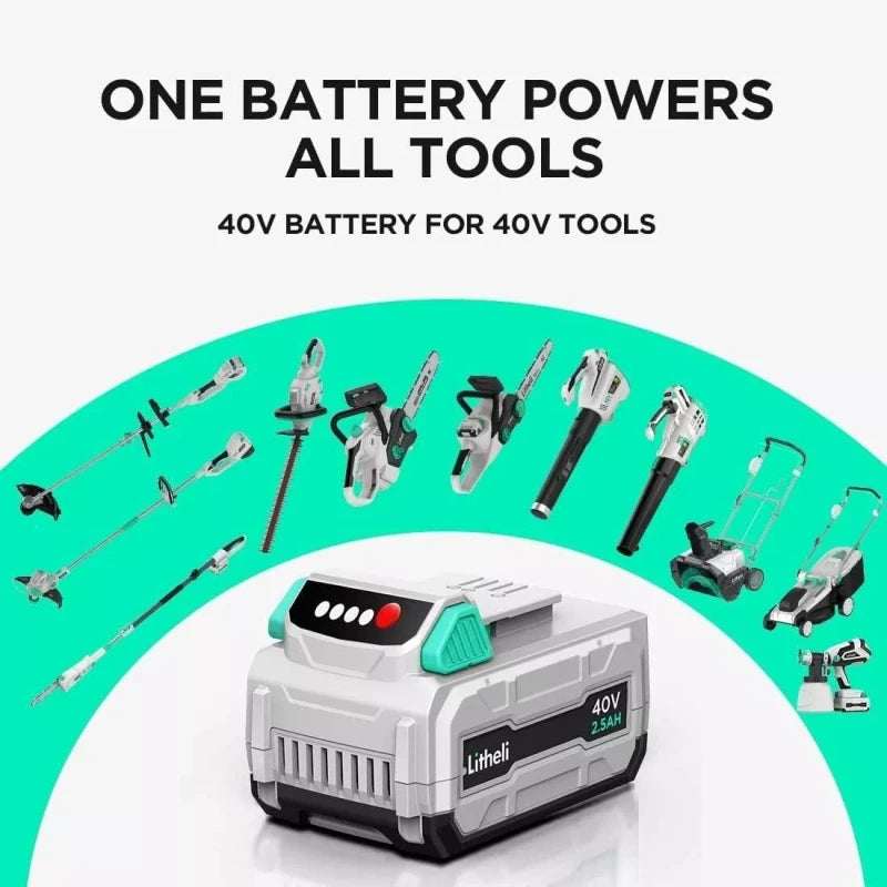 Battery LiTHELi 40V 2.5AH Lithium lon Battery Pack **NOT for LYNXX**