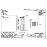 AMPHENOL GM BACK UP TRAILER CAMERA VIDEO CABLE REPAIR END 031-14693 84876818