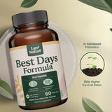 Law Of Nature Best Days Formula | Advanced 5-in-1 Gut Support for Bloating, Gas & Irregularity | Soil-Based Probiotics + Prebiotics, L-Glutamine, Aloe Vera & More | 60 Capsules