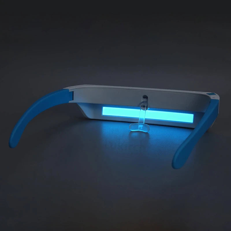 Red Light Therapy Glasses for Eye Health and Vision Improvement, Wearable Blue Light Therapy Glasses - Natural Good for Sleep, Seasonal Mood Disorders & Jet Lag
