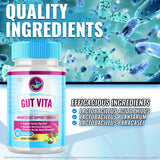 Gut Vita (5 Pack) Gut Vita, Gut Vita Digestion & Gut Health Probiotic (300 Capsules)