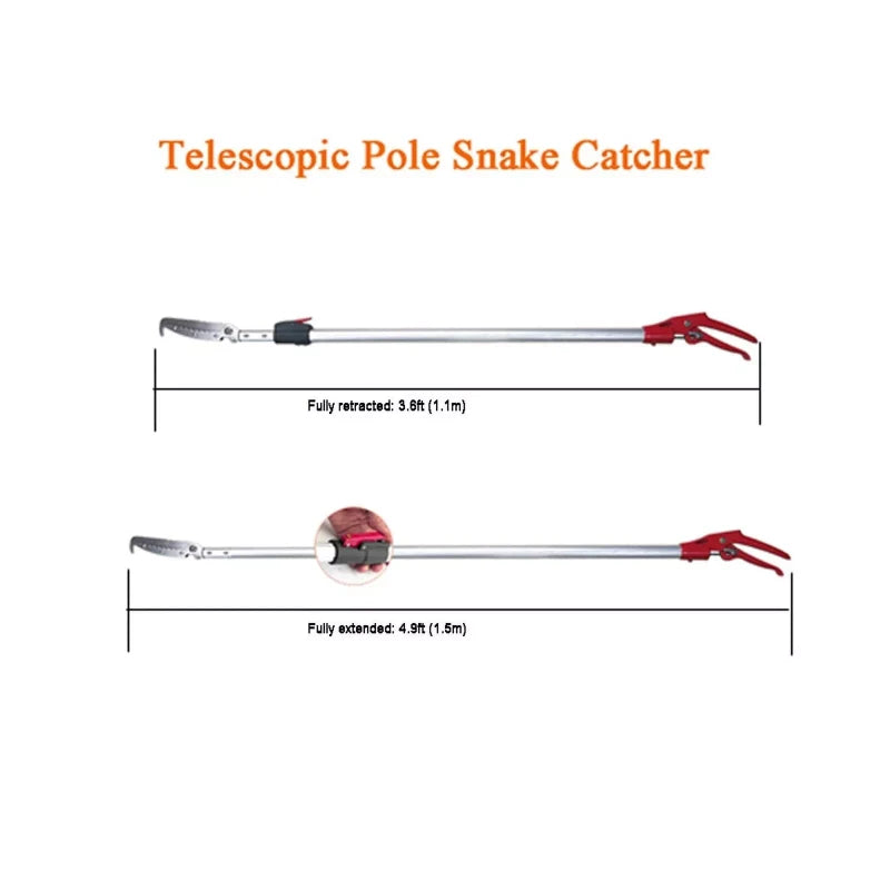 Smarkey Snake Catcher Tongs Grabber Rattle Heavy Duty with 43 inch to 59 inch...