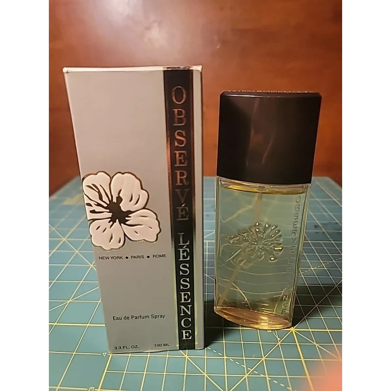 Scentura Creations Vtg .Observe L'Essence Women's Spray 3.3 FL. OZ. RCH Silver Box Black Stripe