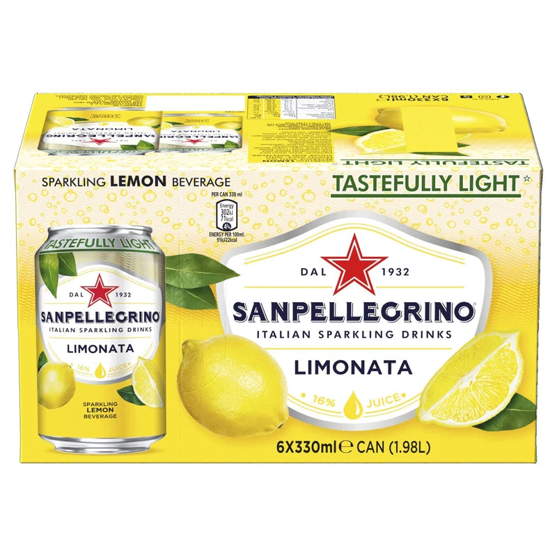 Sanpellegrino Limonata, 6 x 330ml