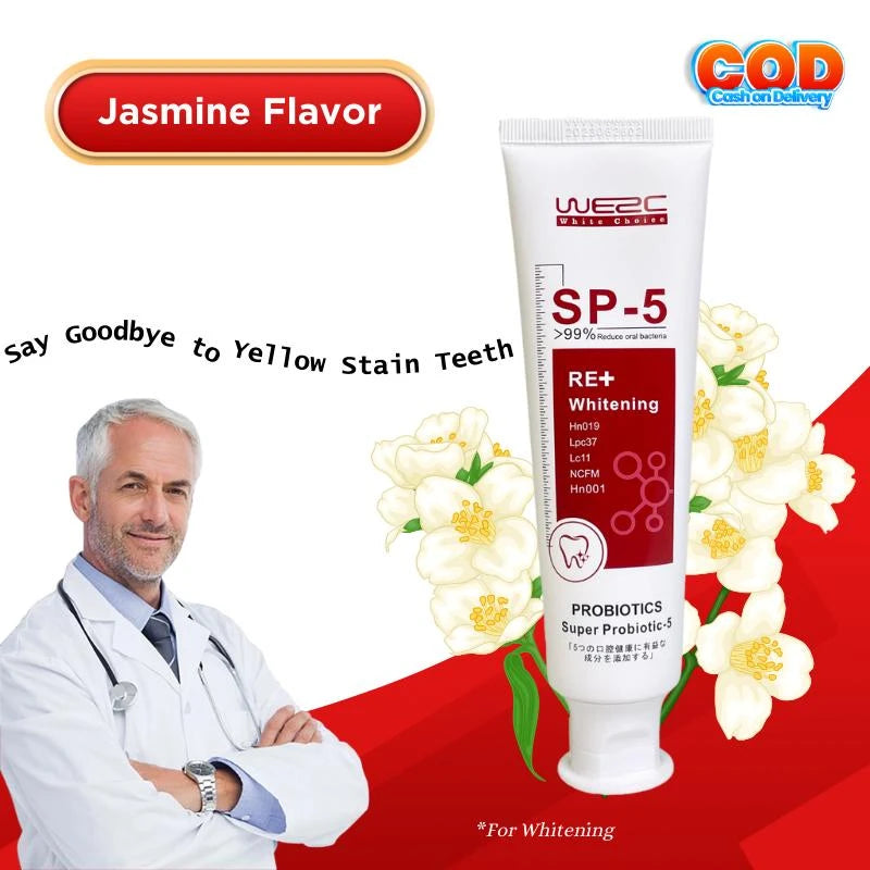 WE2C [SP-5 Probiotic toothpaste], Whitening Toothpaste-Freshens Breath ...