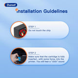 Gureef 953XL Ink Cartridges Multipack for HP 953 for HP 953XL Ink Cartridges for HP Officejet Pro 7720 7740 8710 8715 8720 8730 8210 8716 8719 7730 8218 8718 8725 8728 8740 (Black Cyan Magenta Yellow)