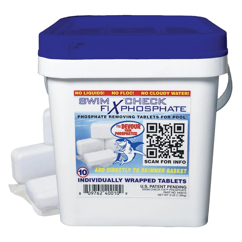 Swim Check Fix Phosphate Remover Tablets – 10 Count | Time-Release Tab ...