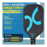OMDEX V6 Pickleball Paddle T700 Raw Carbon Fiber Pickleball Paddle 16MM USAPA