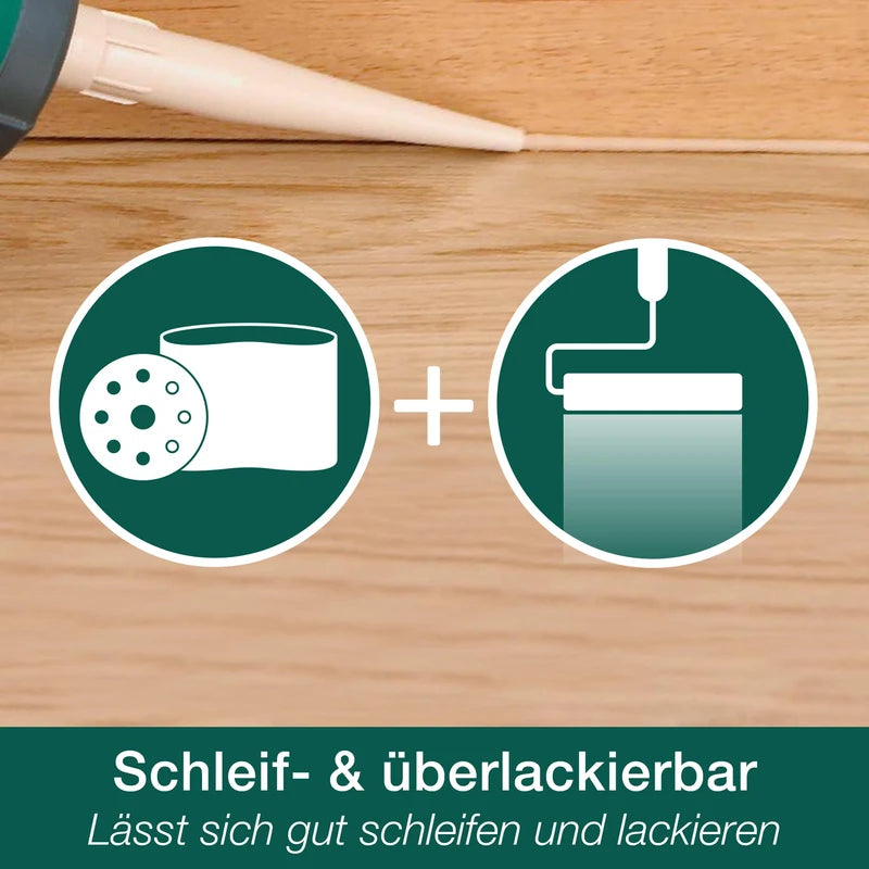 Bona Home Joint Sealant Light Oak 310 ml, Joint Seal, Joint Filler, Filling, Wood Putty Repair Kit, Repair Compound, Wood Filler, Parquet Sealant, Ready Mortar