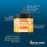 Keto-Pro Keto Electrolytes 250g | Electrolyte Powder Supporting Your Keto Fasting, Health & Fitness Goals | Cherry Berry Flavour