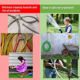 JBscoop Garden Hose Holder Stainless Steel Small Wall Mount Garden Hose Hook, Ideal for Water, Air, Hydraulic Hose, Ropes, Extension Cords Heavy Duty & Rust Proof Large Set of 2