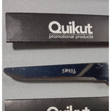 Ginsu Three New Quikut Ginsu Paring Knives ~ 2.5" Blade ~Tangerine Orange Color