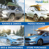 HandiRack - The Original Universal Inflatable Roof Rack - Easy to Haul Kayaks, Canoes and Snowboards - Tie Down Straps and Bow and Stern Lines Included - 175 Pound Load Capacity - Fits Cars and SUVs
