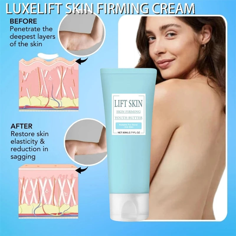 Bicotand Luxelift Skin Firming Youth Butter, Butter Anti Aging Moisturizer Cream for Body Loose Skin for Face Neck Arms Legs Butt (1 PCS)