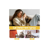 Cat Deterrent Spray Indoor 175ML, Cat Repellent Indoor for Cat and Kitten, No Scratch Spray for Cats, Anti-Scratch Cat Training Spray for Furniture, Curtain, Floor & Plant, Indoor & Outdoor Use