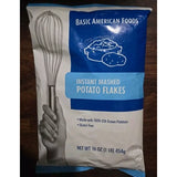 Basic American Foods INSTANT MASHED POTATO FLAKES 1 LB Gluten Free Quick Convenient BEST BY OCT 2025