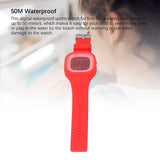 Children Digital Watch Alarm 50M Waterproof Shockproof Drop Resistant Child Digital Sport Outdoor Watch for Daily Use Red