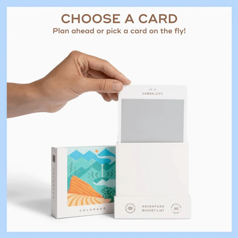 Reach International Outfitters Colorado Adventure Bucket List: 50 Scratch-Off Cards for Outdoor Activities, Tourist Attractions, and Road Trips - Perfect Travel Gift and Guide for Exploring