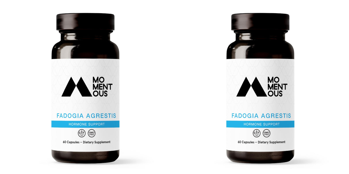 2 Pack Momentous Huberman Stack, Fadogia Agrestis, 60 Servings