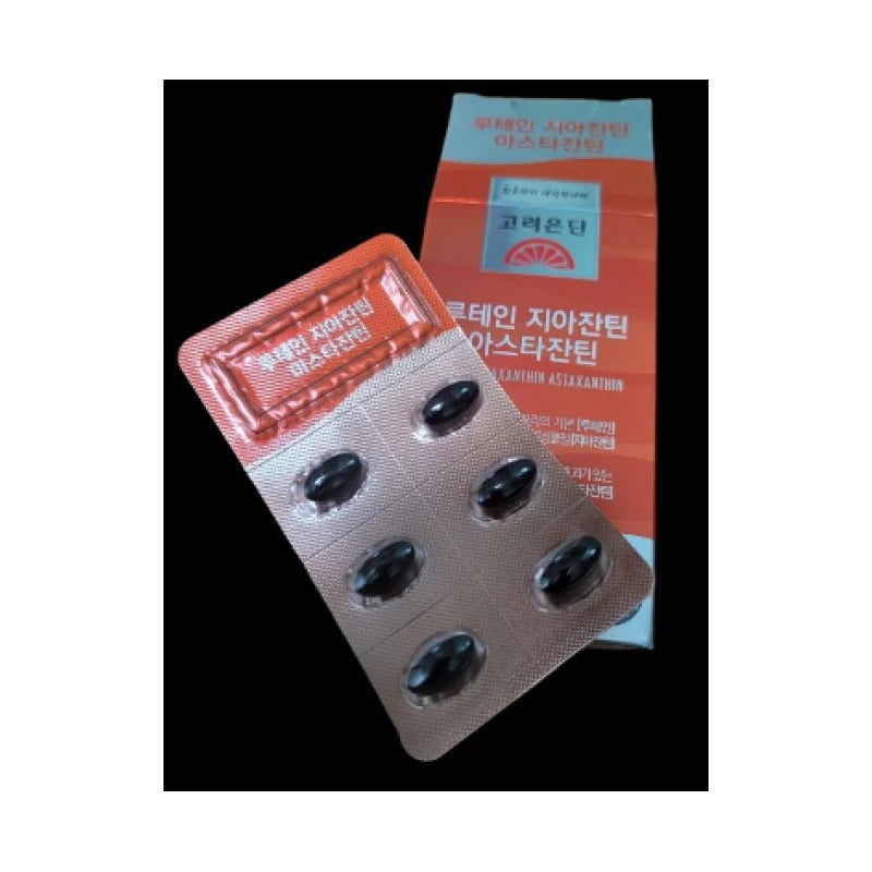 Korea Eundan Lutein Zeaxanthin Astaxanthin 160mg 30+30 Capsules Eye Health Vitamin A Nutritional Supplement / 고려은단 루테인 지아잔틴 아스타잔틴 160mg 30+30캡슐 눈 건강 비타민A 영양제