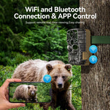 DEATTI WiFi Bluetooth Connectivity Trail Camera 0.1s Trigger Time 48 MP Night Vision