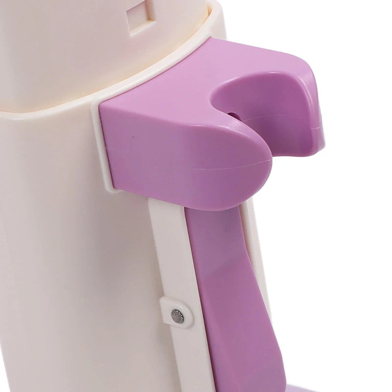 Baby Hug Bath Tower, Non Slip Toddler Shower Stand Support, Adjustable Baby Shower Stand, for Bathroom (Purple)