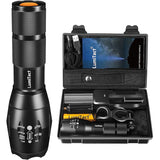 Lumitact G700 Led Torch Rechargeable Super Bright Led Tactical Flashlight 300000 Lumen Zoomable Handheld Torches for Camping Hiking Emergency