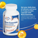 Cardiotabs Bone Essentials with MCHA & Collagen Calcium Supplement w/Calcium ...