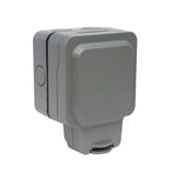 Lieber Silk White 1 Gang Outdoor Dimmer Switch IP66 Trailing/Leading Edge with Enkin Technology 150W LED (300w Halogen/Incandescent) | Weatherproof, Stormproof, Dirt and Rubble Free, Durable