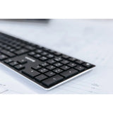 Cherry KW X ULP Ultra Slim Wireless Mechanical Keyboard. Multi Device Function MX Ultra Low Profile Switches, White (Renewed)