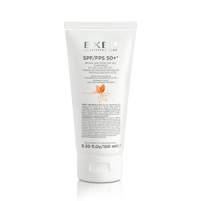 Exel Biocosmetic Sunscreen SPF 60 PF UVA UVB 27 Broad Spectrum Ectoin and Titanium Dioxide, 100ml
