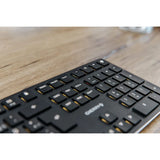 Cherry KW X ULP Ultra Slim Wireless Mechanical Keyboard. Multi Device Function MX Ultra Low Profile Switches, White (Renewed)