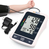 LotFancy Automatic Upper Arm High Blood Pressure Monitor BP Cuff Heart Rate Machine Test