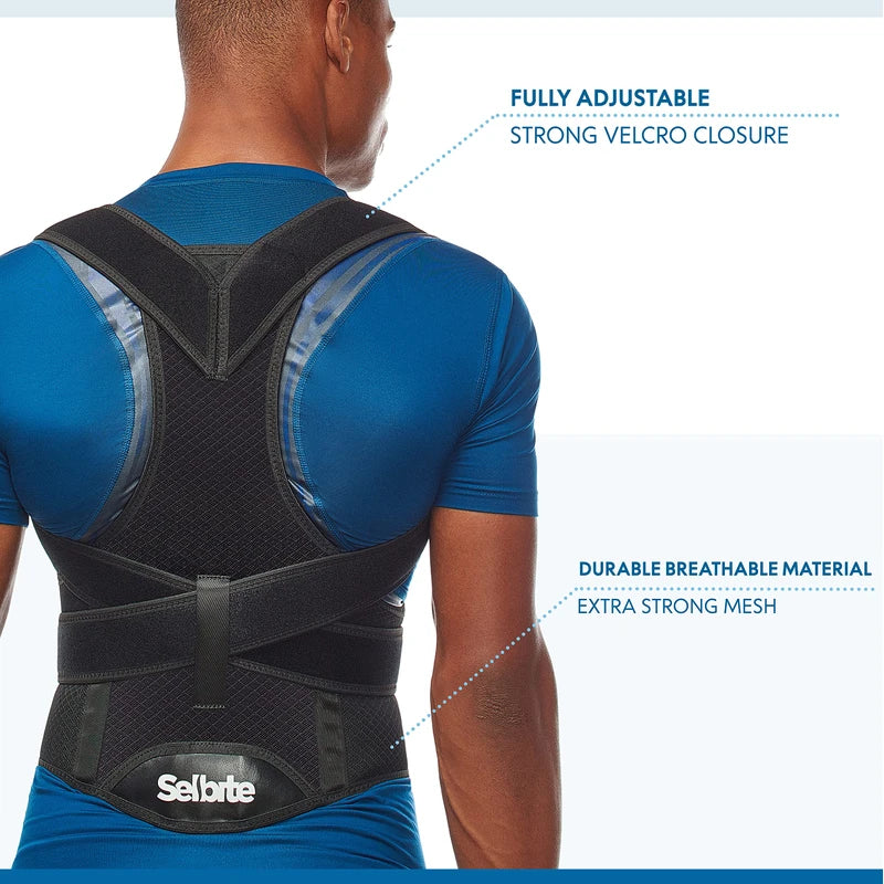 Back Brace Posture Corrector for Men and Women - Adjustable Posture Back Brace for Upper and Lower Back Pain Relief - Muscle Memory Support Straightener (XX-Large)