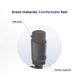 Vancoco Anthracite TRV Angled Thermostatic Radiator & Towel Rail Valve H62 Brass 1/2" x 15mm Radiator Valves Angled TRV & Lockshield for Radiator Central Heating(Anthracite)