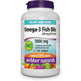 Webber Naturals Omega-3 Fish Oil 1,000 mg, 210 Softgels, Supports Heart, Brain, and Joint Health
