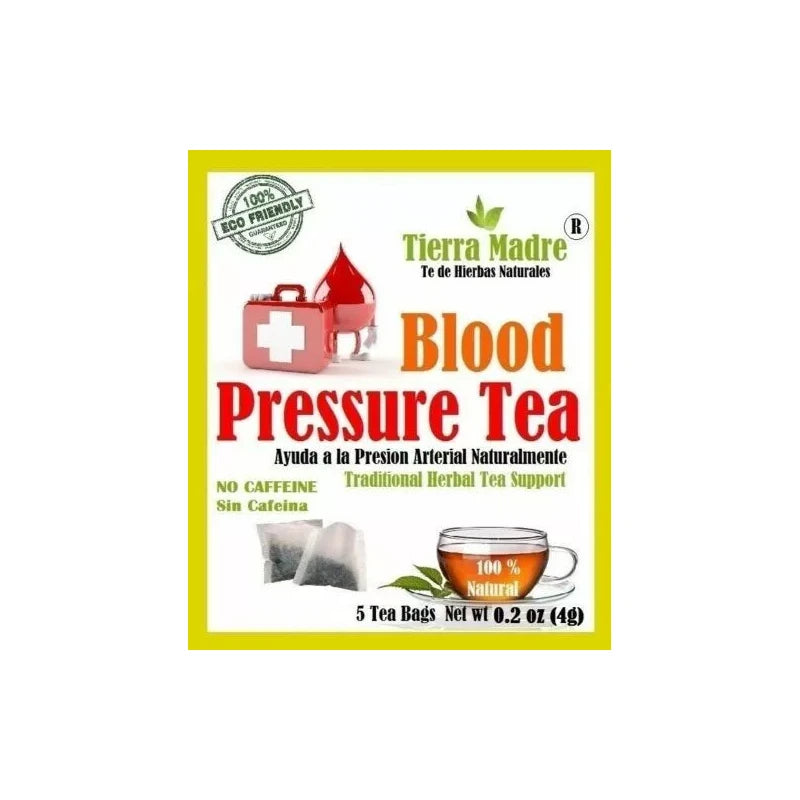 Tierra Madre Blood Pressure tea,Natural Herbal Tea Blend (20 single tea's bags)