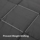 20lbs Weighted Blanket for Adults-Cotton Heavy Blanket with Premium Glass Bead, Machine Washable Gravity Blanket for Sleeping, All Season Breathable Big Blanket 60"x80", Grey