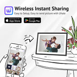 Euphro 10.1'' Digital Picture Frame with 32GB Storage, Digital Photo Frame with 1280x800 IPS Touch Screen, Share Photos/Videos and Send Best Wishes via Free App