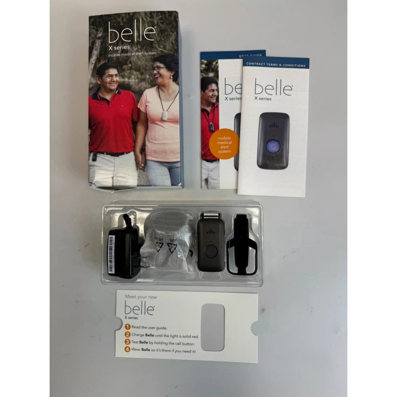Belle X-Series AT&T Black 4G Life Protect 24/7 Mobile Medical Alert System