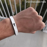 Gemvius Stay Focused Faith Bracelet - Size Adjustable - Style: Thin