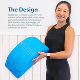 Backbridge (The Original Adjustable Lower & Upper Back Stretcher For Lumbar Support, Spine Alignment & Back Pain Relief (Blue) By Renowned Kinesiologist Dr. Todd Sinett