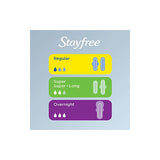 Stayfree Ultra Thin Regular Pads with Wings For Women, Reliable Protection and Absorbency of Feminine Moisture, Leaks and Periods, 36 count