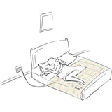 CUAZCCS Grounding Sheet with Grounding Cord - Materials Organic Cotton and Silver Fiber Natural Wellness (27 * 52 inch)