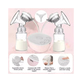 iFANZE Double Electric Hands-Free Breast Pump W/Anti-BackFlo