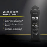 Science in Sport Beta Fuel Neutral | Dual Source Unflavoured Running Gels | 40g Carbs per 60ml Serving | Energy Gels for Endurance, Running and Cycling (6 Pack)
