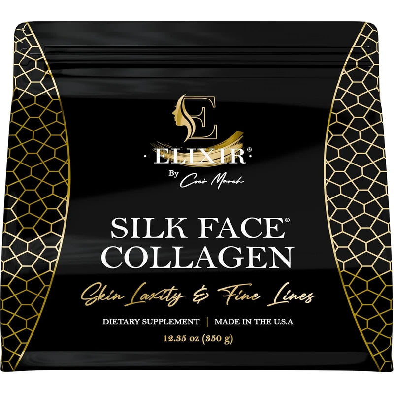 HOT!!! Coco March Silk Collagen Peptides Silky Radiant Skin New Amino Molecules for Hair Nails-Joint Health-20g Protein NO Taste-Dissolves Instantly - Unmatched Results
