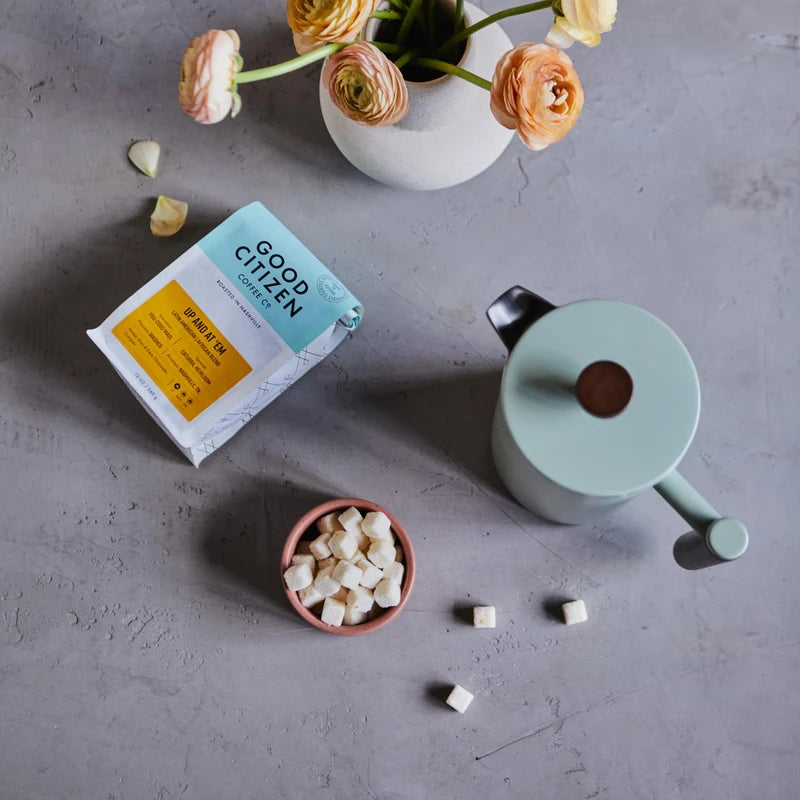 Good Citizen Coffee Co. - Artisan Sugar Cubes, Orange Ginger-Flavored, Small-Batch, Made with Pure Cane Sugar, Premium Ingredients, Ideal for Coffee & Tea, Vegan-Friendly (30 Count)