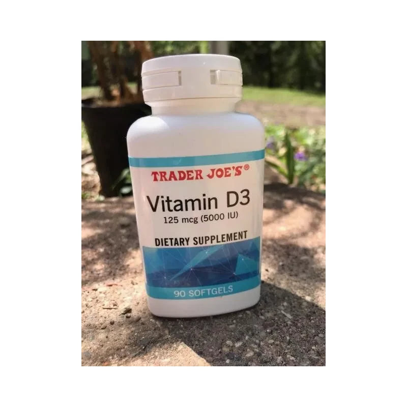 Trader Joe’s Vitamin D3 Natural Dietary Supplement 5000 IU 90 Softgels - Brand New